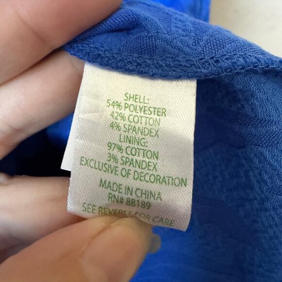 Lilly Pulitzer Kipton Blue Floral One-Shoulder Romper Dress Size 12 - Picture 5 of 6